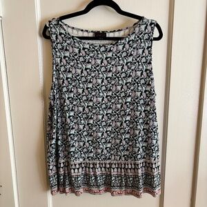 Jill patterned sleeveless top